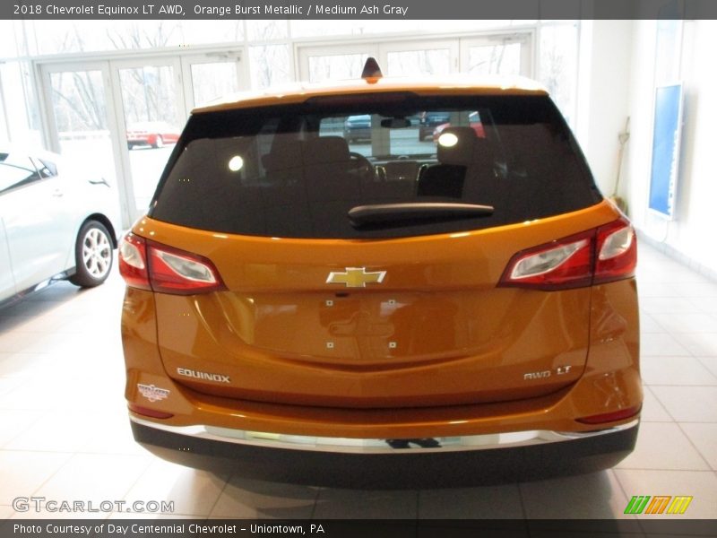 Orange Burst Metallic / Medium Ash Gray 2018 Chevrolet Equinox LT AWD