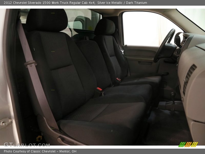 Silver Ice Metallic / Dark Titanium 2012 Chevrolet Silverado 1500 Work Truck Regular Cab 4x4