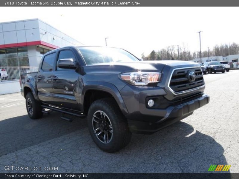 Magnetic Gray Metallic / Cement Gray 2018 Toyota Tacoma SR5 Double Cab