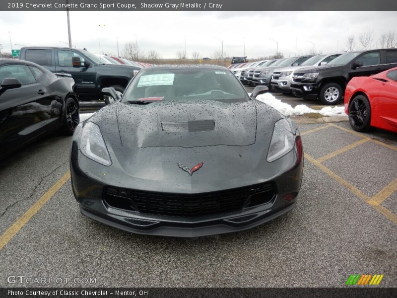 Shadow Gray Metallic / Gray 2019 Chevrolet Corvette Grand Sport Coupe