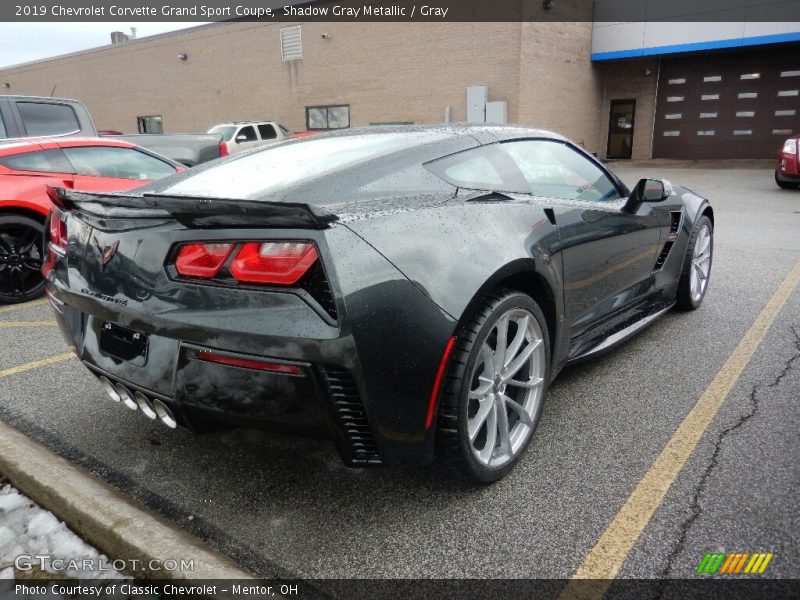 Shadow Gray Metallic / Gray 2019 Chevrolet Corvette Grand Sport Coupe