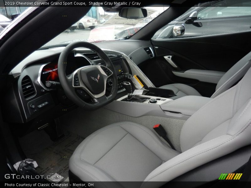  2019 Corvette Grand Sport Coupe Gray Interior