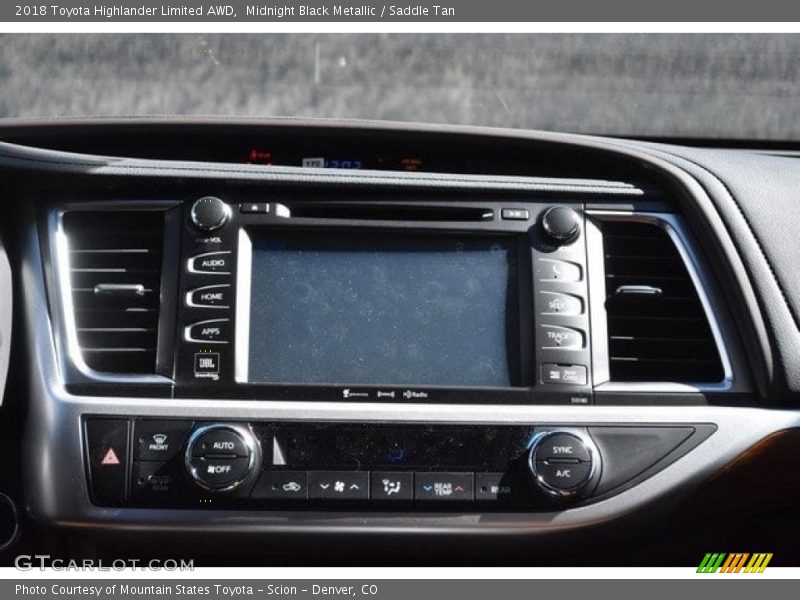 Midnight Black Metallic / Saddle Tan 2018 Toyota Highlander Limited AWD