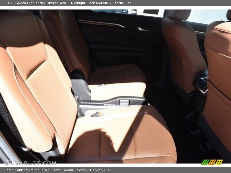 Midnight Black Metallic / Saddle Tan 2018 Toyota Highlander Limited AWD