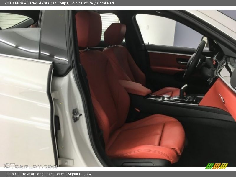 Alpine White / Coral Red 2018 BMW 4 Series 440i Gran Coupe