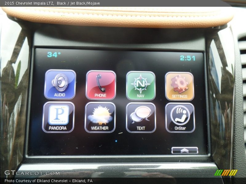 Black / Jet Black/Mojave 2015 Chevrolet Impala LTZ