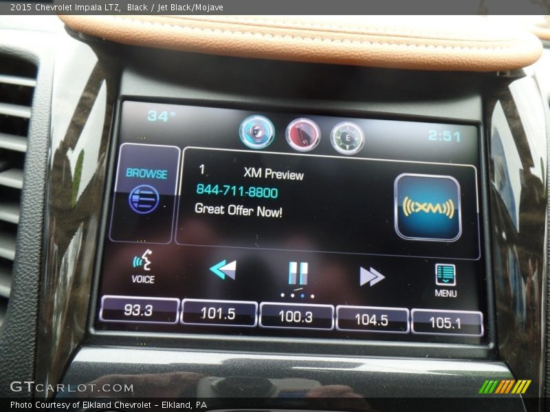 Black / Jet Black/Mojave 2015 Chevrolet Impala LTZ