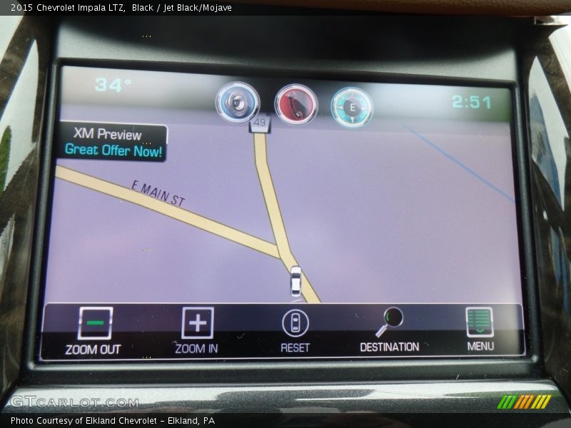 Black / Jet Black/Mojave 2015 Chevrolet Impala LTZ