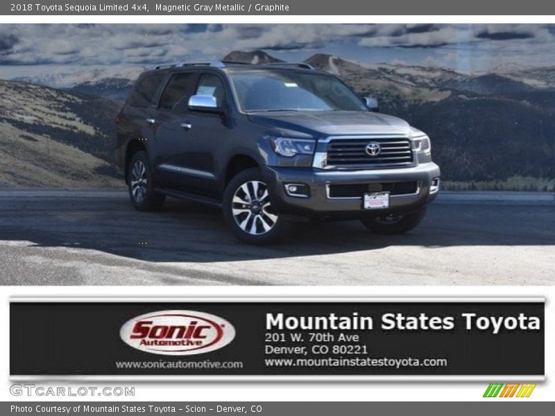 Magnetic Gray Metallic / Graphite 2018 Toyota Sequoia Limited 4x4