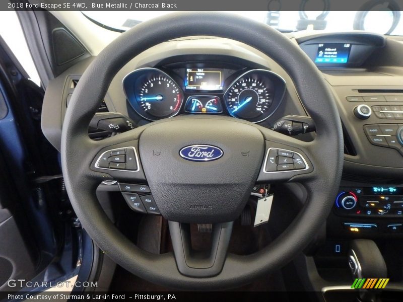 Blue Metallic / Charcoal Black 2018 Ford Escape SE 4WD
