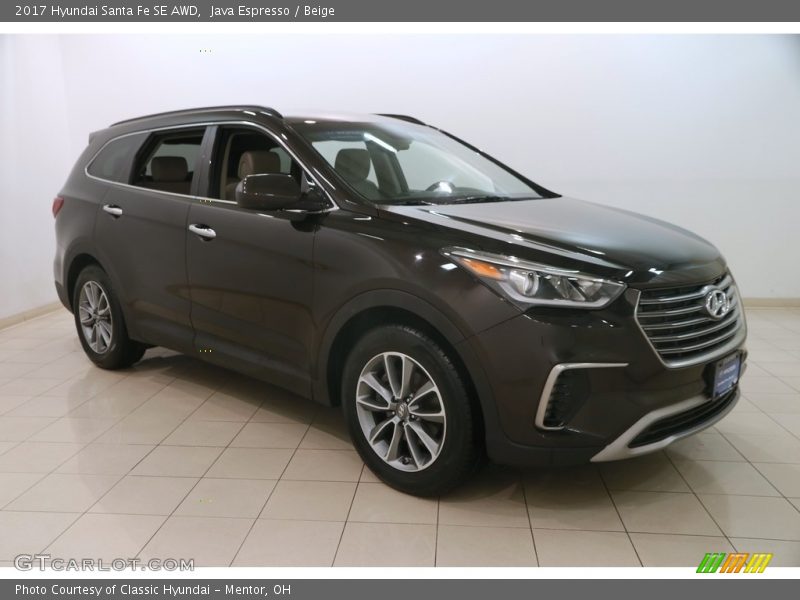 Java Espresso / Beige 2017 Hyundai Santa Fe SE AWD
