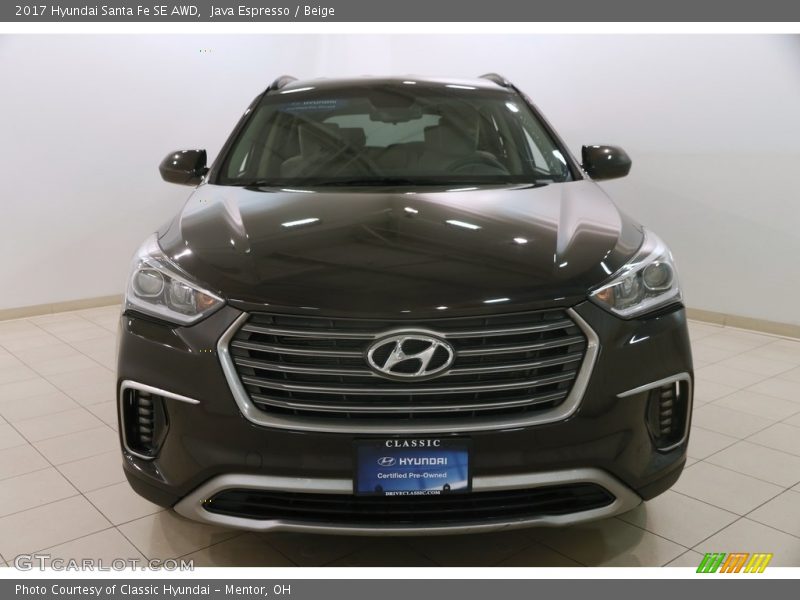 Java Espresso / Beige 2017 Hyundai Santa Fe SE AWD
