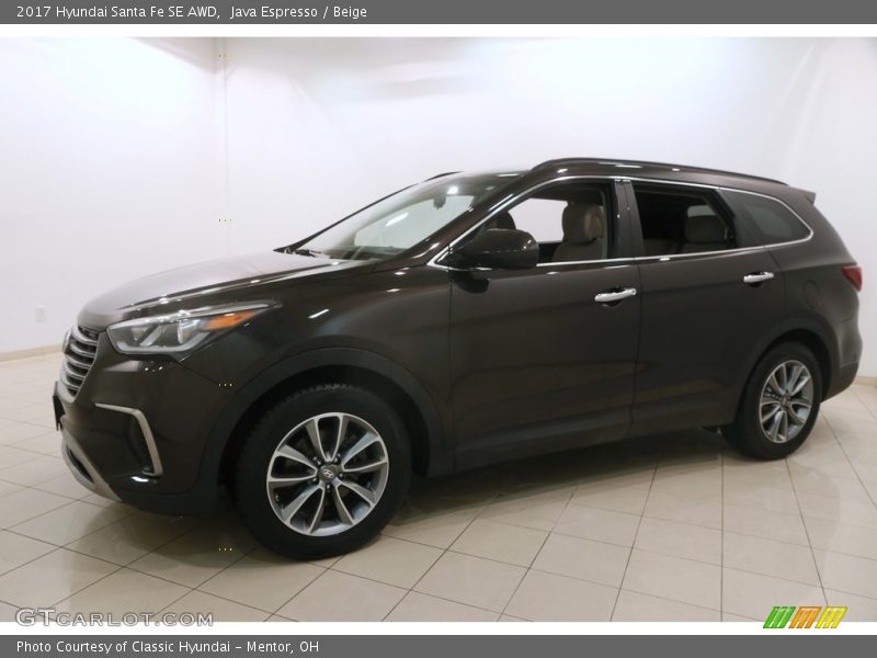 Java Espresso / Beige 2017 Hyundai Santa Fe SE AWD