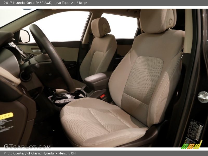 Java Espresso / Beige 2017 Hyundai Santa Fe SE AWD