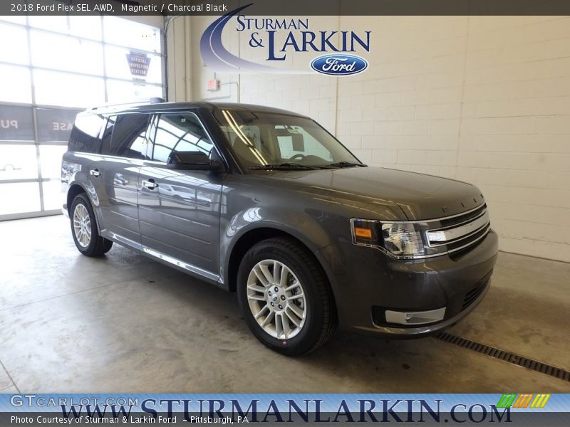 Magnetic / Charcoal Black 2018 Ford Flex SEL AWD