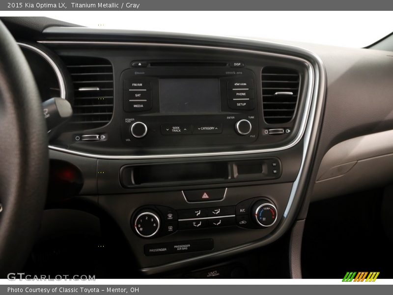 Titanium Metallic / Gray 2015 Kia Optima LX