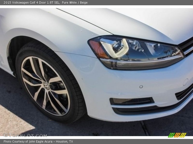 Pure White / Beige 2015 Volkswagen Golf 4 Door 1.8T SEL