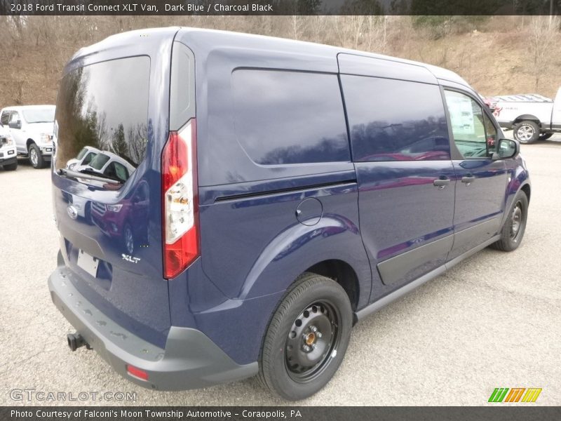 Dark Blue / Charcoal Black 2018 Ford Transit Connect XLT Van