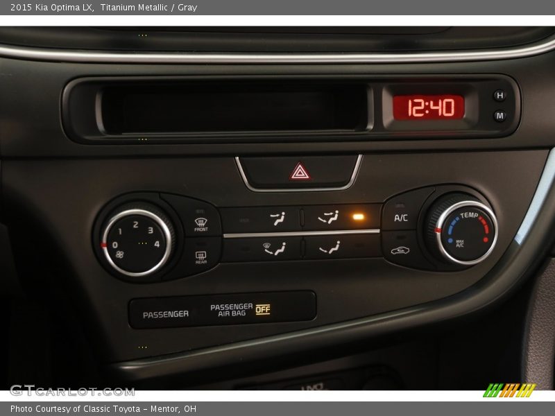 Titanium Metallic / Gray 2015 Kia Optima LX