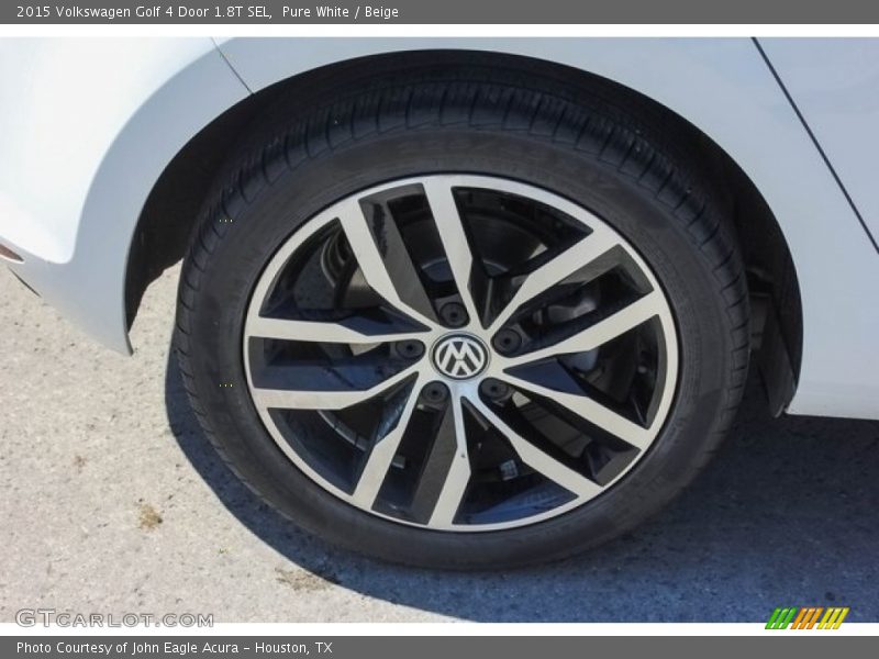 Pure White / Beige 2015 Volkswagen Golf 4 Door 1.8T SEL