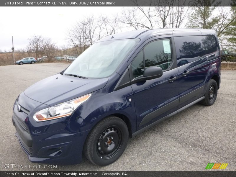 Dark Blue / Charcoal Black 2018 Ford Transit Connect XLT Van