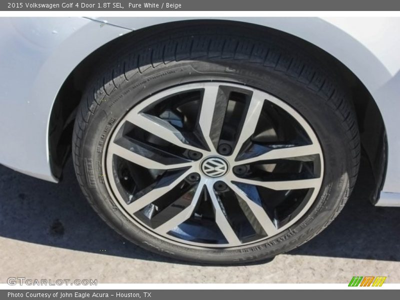 Pure White / Beige 2015 Volkswagen Golf 4 Door 1.8T SEL