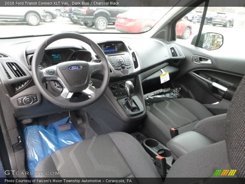 Dark Blue / Charcoal Black 2018 Ford Transit Connect XLT Van