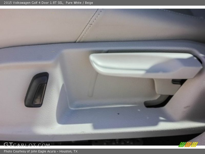 Pure White / Beige 2015 Volkswagen Golf 4 Door 1.8T SEL