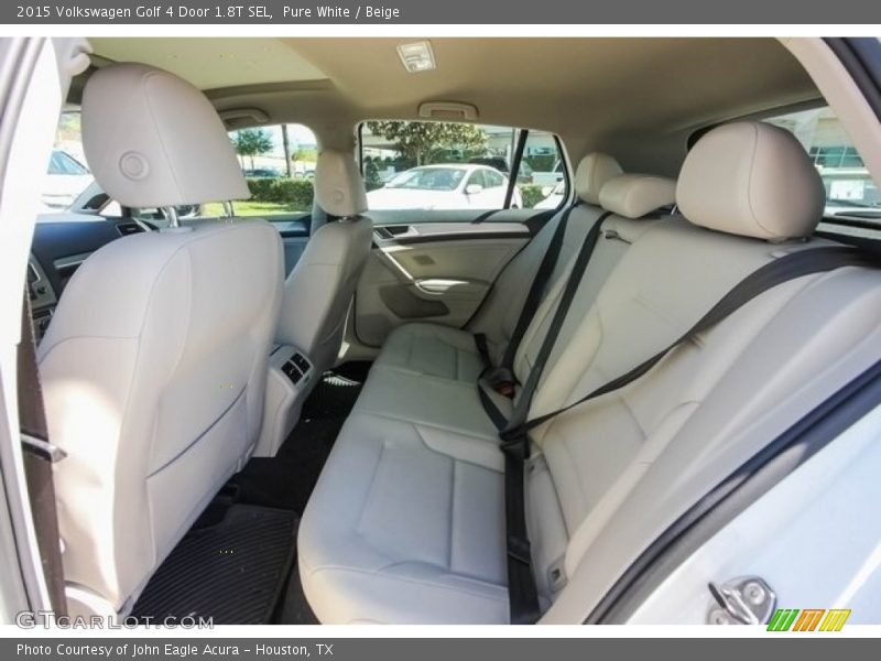 Pure White / Beige 2015 Volkswagen Golf 4 Door 1.8T SEL