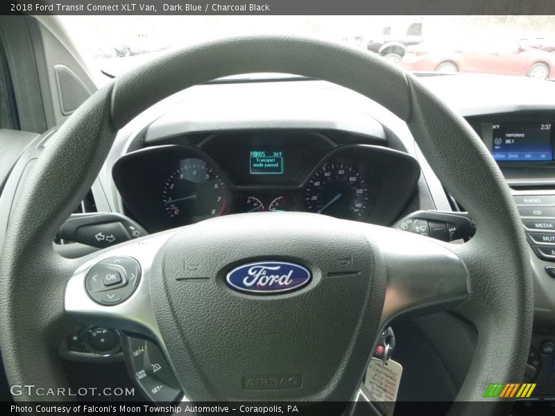 Dark Blue / Charcoal Black 2018 Ford Transit Connect XLT Van