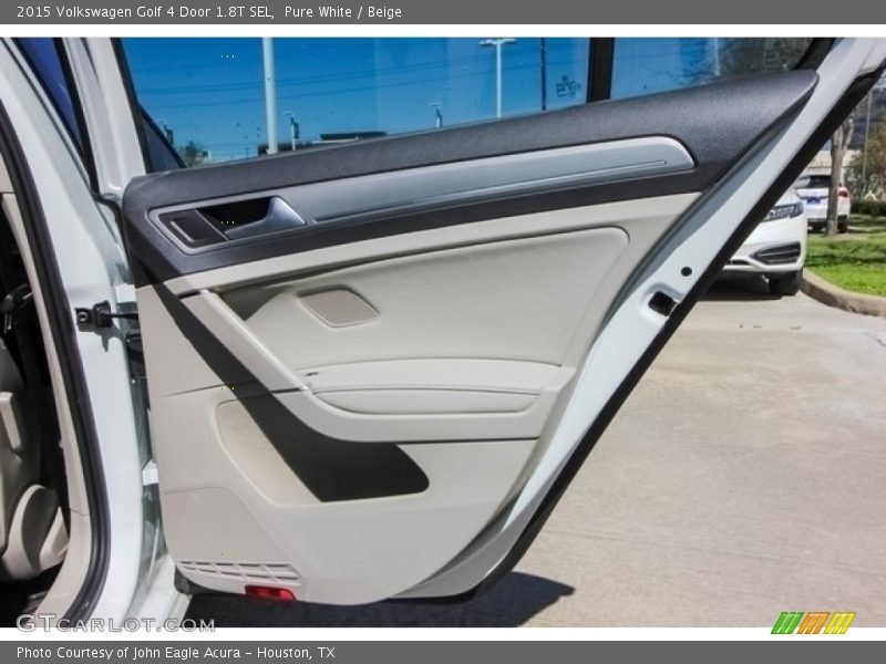Pure White / Beige 2015 Volkswagen Golf 4 Door 1.8T SEL