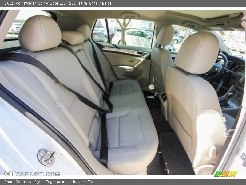 Pure White / Beige 2015 Volkswagen Golf 4 Door 1.8T SEL