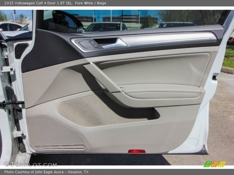 Pure White / Beige 2015 Volkswagen Golf 4 Door 1.8T SEL