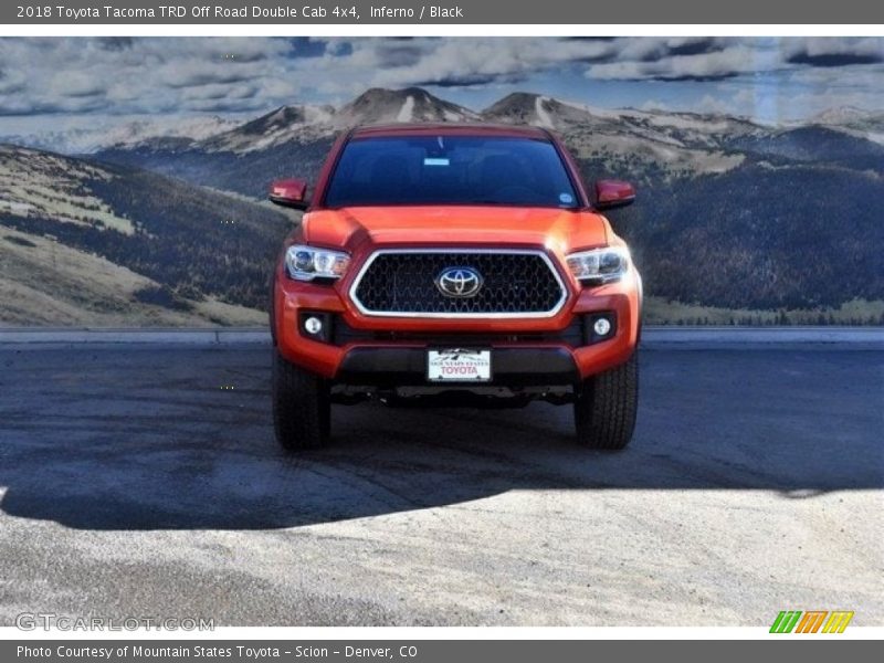 Inferno / Black 2018 Toyota Tacoma TRD Off Road Double Cab 4x4