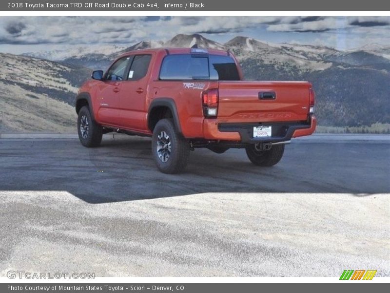 Inferno / Black 2018 Toyota Tacoma TRD Off Road Double Cab 4x4
