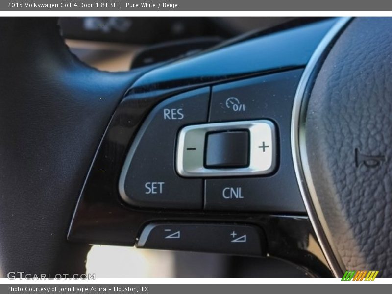Pure White / Beige 2015 Volkswagen Golf 4 Door 1.8T SEL
