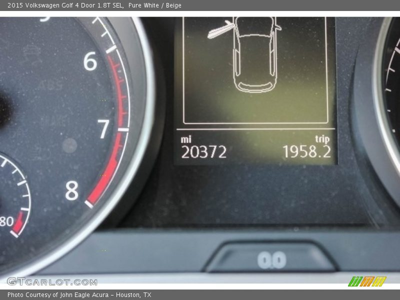 Pure White / Beige 2015 Volkswagen Golf 4 Door 1.8T SEL