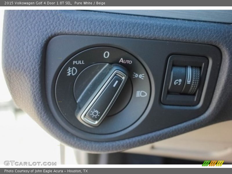 Pure White / Beige 2015 Volkswagen Golf 4 Door 1.8T SEL