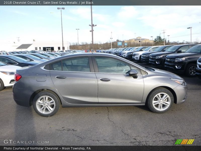 Satin Steel Gray Metallic / Jet Black 2018 Chevrolet Cruze LT