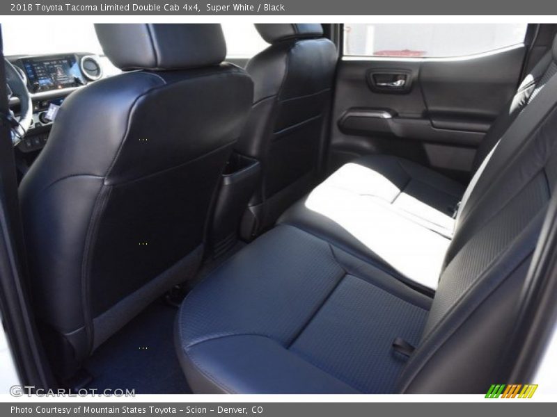 Super White / Black 2018 Toyota Tacoma Limited Double Cab 4x4