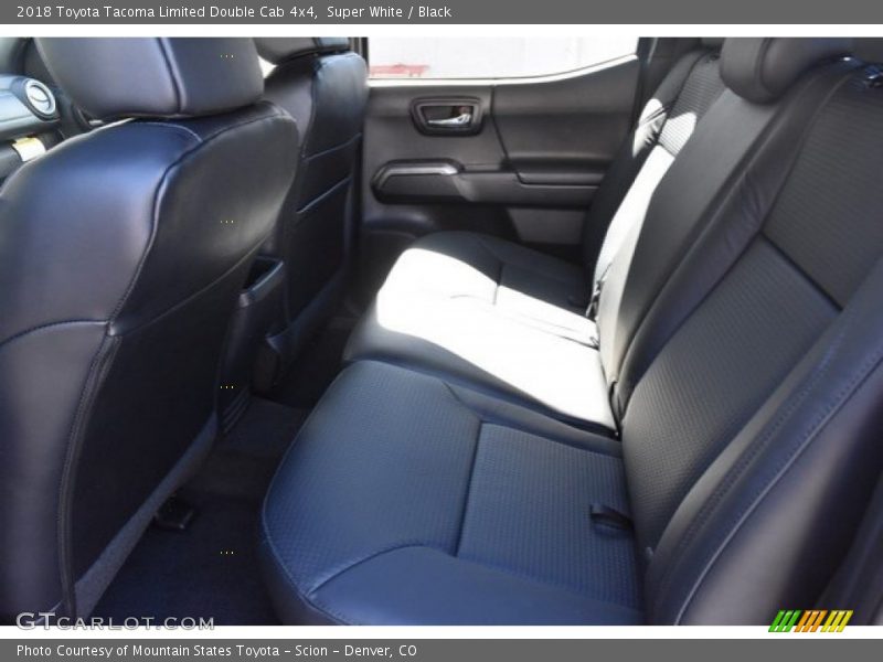 Super White / Black 2018 Toyota Tacoma Limited Double Cab 4x4