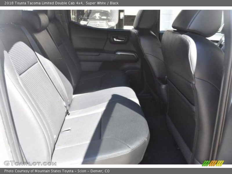 Super White / Black 2018 Toyota Tacoma Limited Double Cab 4x4