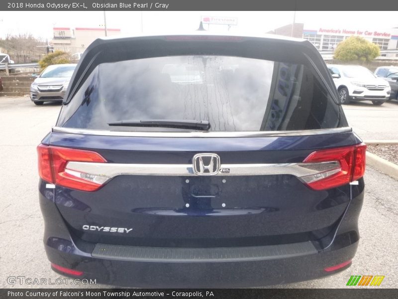 Obsidian Blue Pearl / Gray 2018 Honda Odyssey EX-L