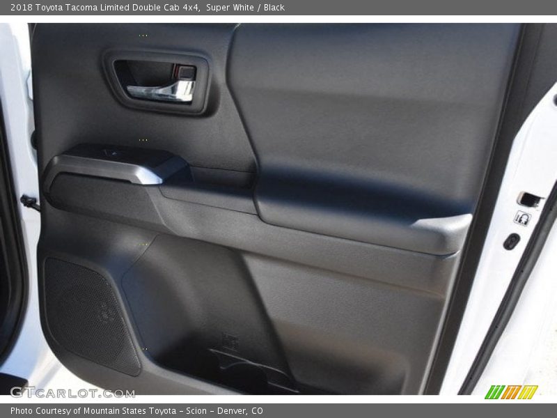 Super White / Black 2018 Toyota Tacoma Limited Double Cab 4x4