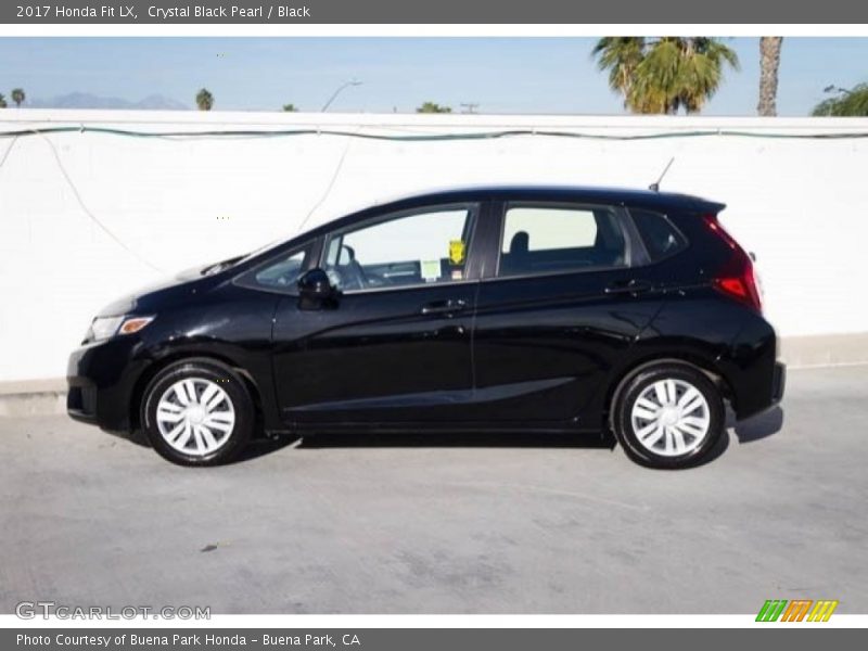 Crystal Black Pearl / Black 2017 Honda Fit LX