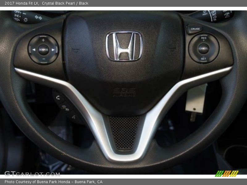 Crystal Black Pearl / Black 2017 Honda Fit LX
