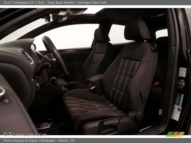 Deep Black Metallic / Interlagos Plaid Cloth 2011 Volkswagen GTI 2 Door