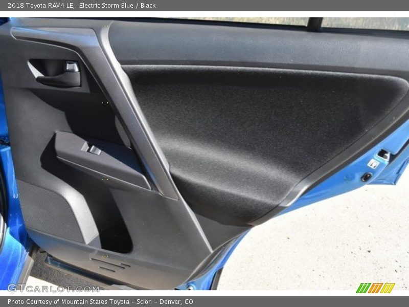 Electric Storm Blue / Black 2018 Toyota RAV4 LE