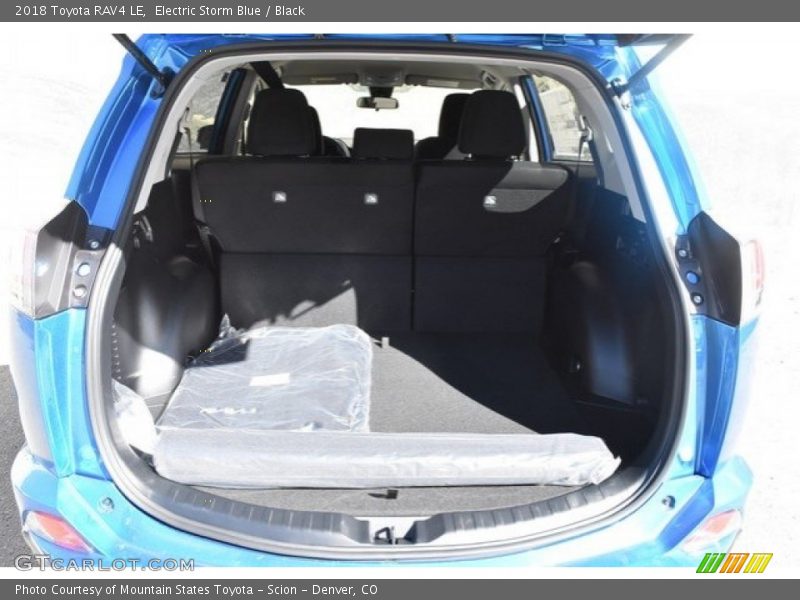 Electric Storm Blue / Black 2018 Toyota RAV4 LE