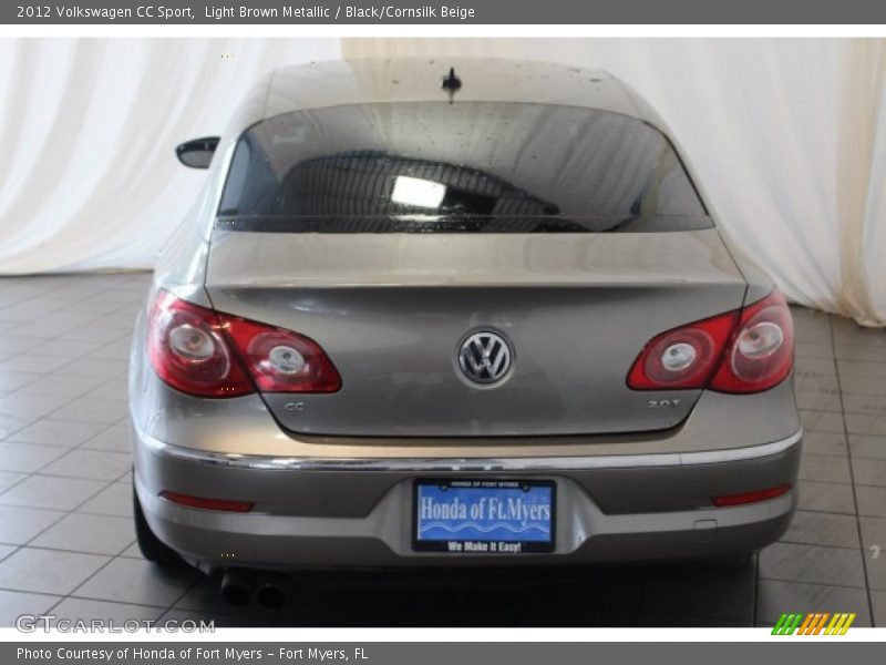 Light Brown Metallic / Black/Cornsilk Beige 2012 Volkswagen CC Sport